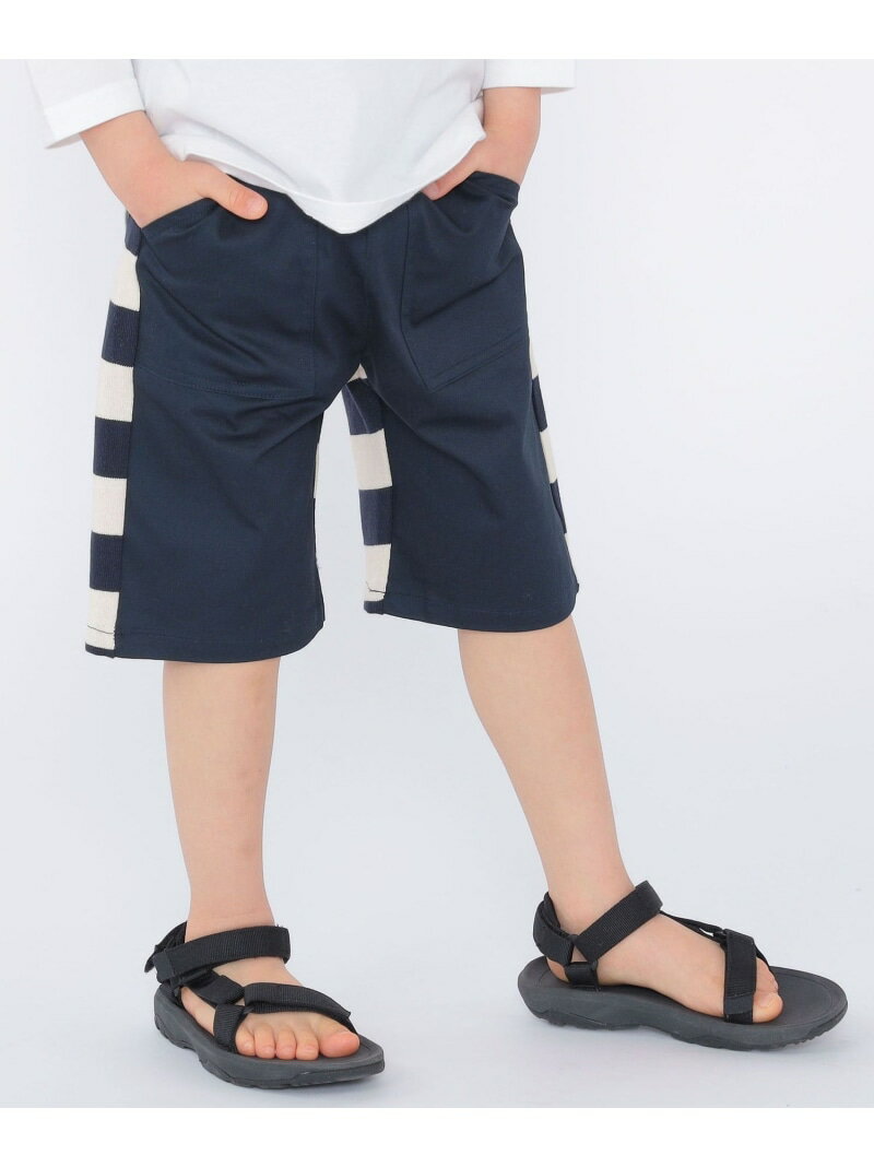 Rakuten - 【SALE／30%OFF】SHIPS KIDS:100~130cm / バック ボーダー ショーツ SHIPS KIDS シップス パンツ その他のパンツ ネイビー ベージュ【RBA_E】【送料無料】[Rakuten Fashion]