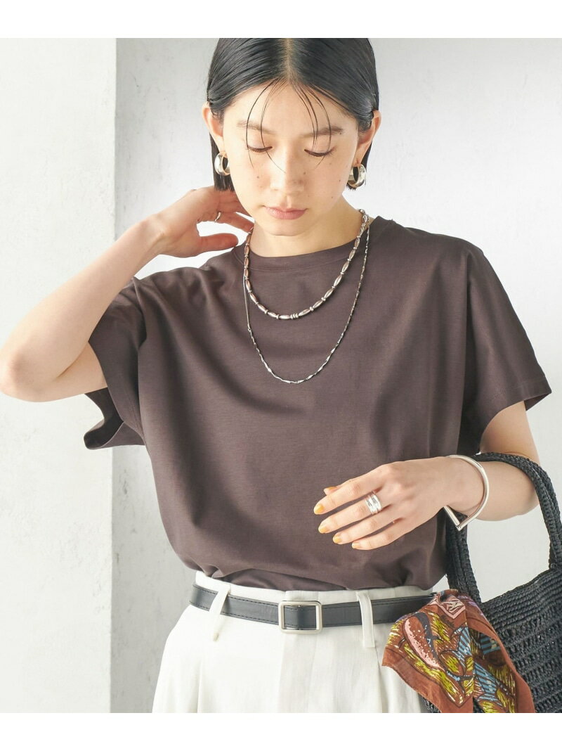 乐天商城 - 《一部追加予約》＜接触冷感＞ポンチ ドルマン TEE SHIPS WOMEN シップス トップス カットソー・Tシャツ ホワイト グレー ブラック ブラウン【送料無料】[Rakuten Fashion]