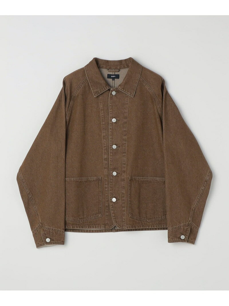 Coverall - SHIPS: カラーデニム チョアジャケット SHIPS MEN シップス ジャケット・アウター カバーオール・ワークジャケット ベージュ ブラウン【送料無料】[Rakuten Fashion]