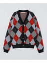 【SALE/40%OFF】BATEAUX DE SHIPS: アーガイル ニット カーディガン SHIPS MEN シップス トップス カーディガン レッド グ...
