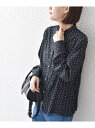 *《一部追加予約》＜手洗い可能＞ストレッチ ジョーゼット プリーツ ブラウス 24SS ◆ SHIPS WOMEN シップス トップス シャツ・ブラウス ブラック ホワイト ピンク ブルー*