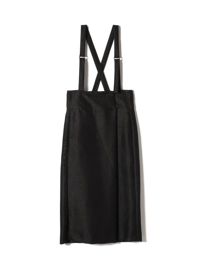 【SALE／30%OFF】【SHIPS別注】assiette:＜手洗い可能＞メタリック サスペンダー スカート SHIPS WOMEN シップス スカート その他のスカート ブラック【RBA_E】【送料無料】[Rakuten Fashion]