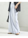 <接触冷感・手洗い可能>麻混 シャンブレー ウエスト ゴム ワイド パンツ SHIPS WOMEN シップス パンツ その他のパンツ【送料無料】[Rakuten...