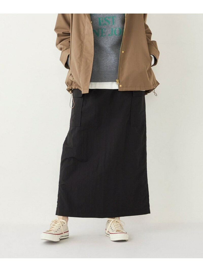 【SALE／50%OFF】SHIPS Colors:＜洗濯機可能＞ナイロン ワッシャー カーゴ スカート SHIPS Colors シッ..