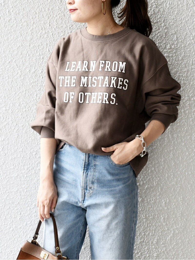 【SALE／30%OFF】ロゴスウェット SHIPS WOMEN シップス トップス スウェット・トレーナー ブラウン ベージュ ネイビー【RBA_E】【送料無料】[Rakuten Fashion]のサムネイル
