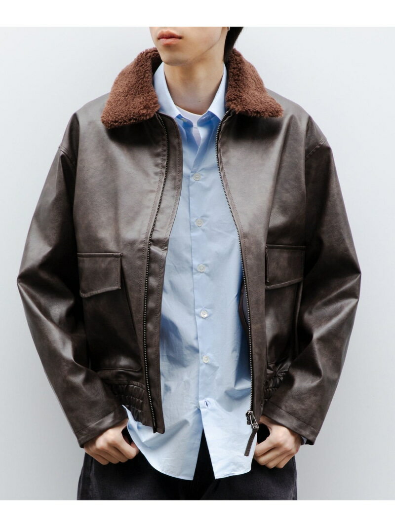 Rakuten - 【SALE／40%OFF】City Ambient Products: フライト ジャケット SHIPS MEN シップス ジャケット・アウター ブルゾン・ジャンパー ブラック ブラウン【RBA_E】【送料無料】[Rakuten Fashion]