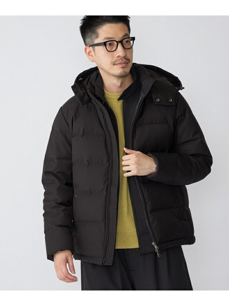 SHIPS: GOOSE DOWN ウール ダウンジャケット 22FW SHIPS シップス コート/ジャケット ダウンジャケット グレー ブラック ブラウン ネイビー【先行予約】*【送料無料】[Rakuten Fashion]