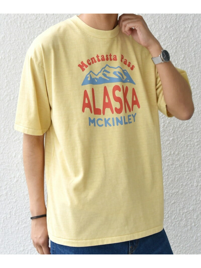 Rakuten - SCREEN STARS: ガーメントダイ フェード カラー レトロ グラフィック Tシャツ◇ SHIPS any シップス トップス カットソー・Tシャツ イエロー ピンク グリーン ブルー ベージュ【送料無料】[Rakuten Fashion]