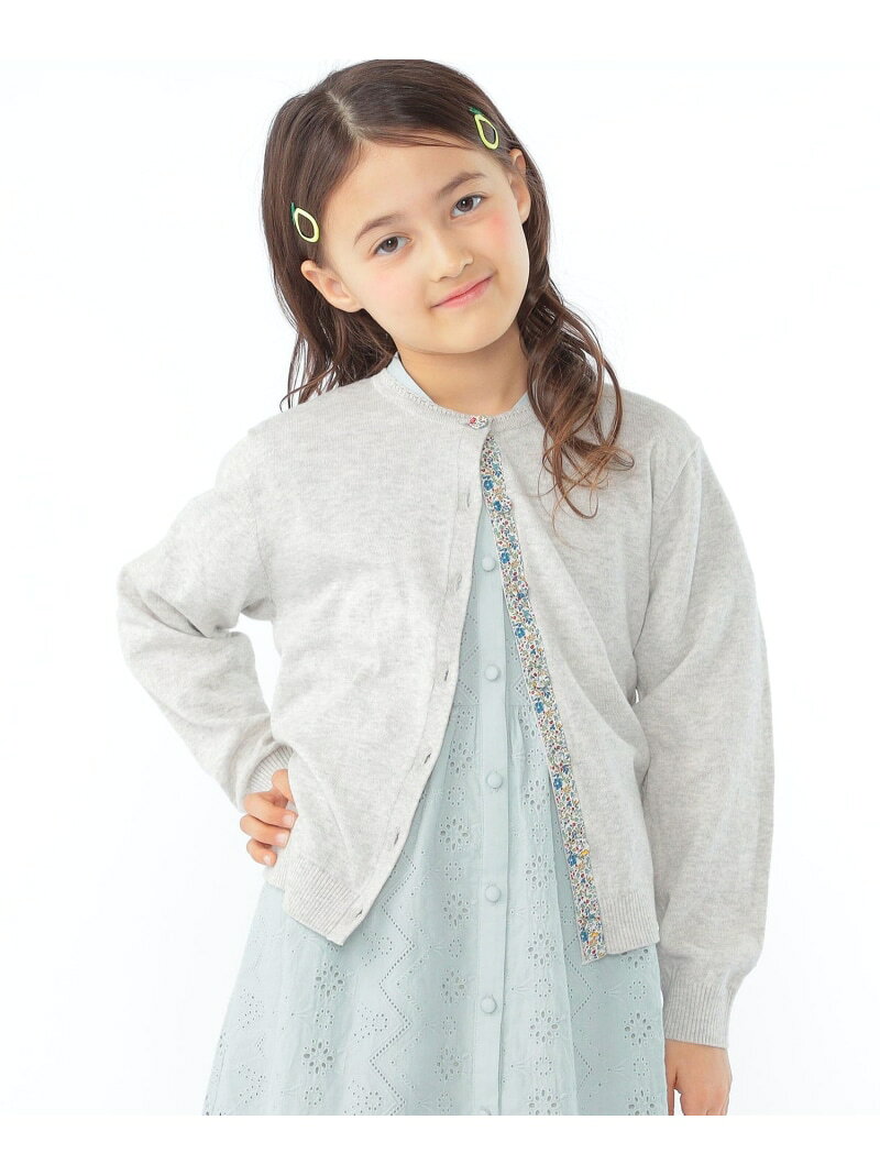 Cardigans - SHIPS KIDS:100~130cm / リバティ ボタン カーディガン SHIPS KIDS シップス トップス カーディガン イエロー ピンク グレー【送料無料】[Rakuten Fashion]