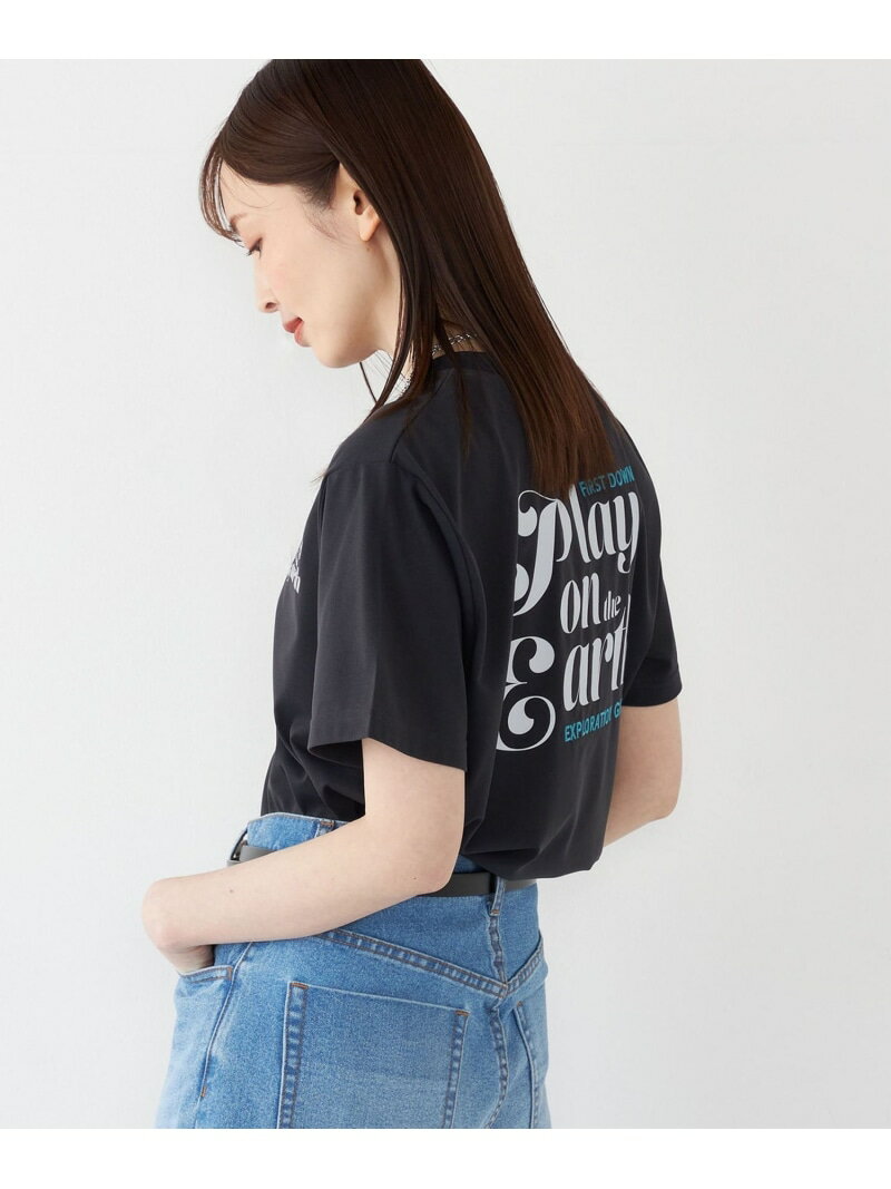 【SALE／40%OFF】【SHIPS Colors 別注】FIRST DOWN:＜撥水＞エンブロイダリー ロゴ Tシャツ SHIPS Colors シップス トップス カットソー・Tシャツ ホワイト【RBA_E】[Rakuten Fashion]