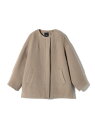 【SALE/30%OFF】SHIPS Primary Navy Label:キッドモヘヤ ジャギーコート SHIPS WOMEN シップス ジャケット・アウター...