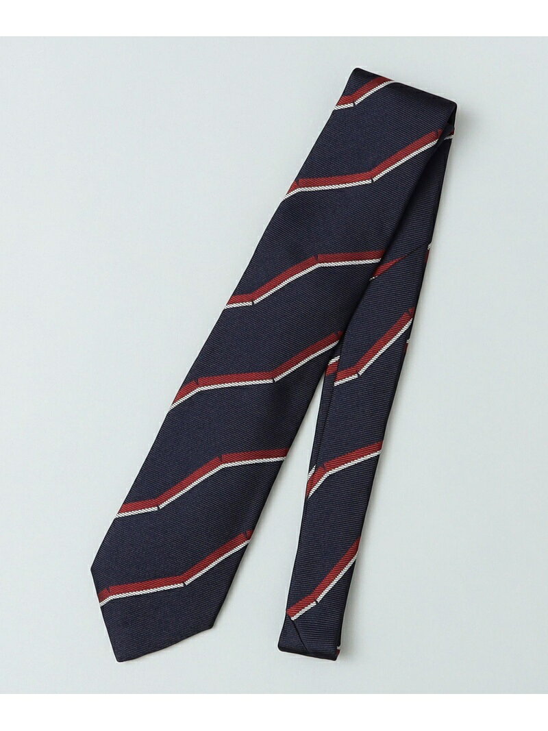 【SALE／70%OFF】Puccini: ブリティッシュ ジグザグ ネクタイ SHIPS MEN シップス スーツ・フォーマル ネクタイ・蝶ネクタイ グリーン イエロー レッド ネイビー【RBA_E】【送料無料】[Rakuten Fashion]