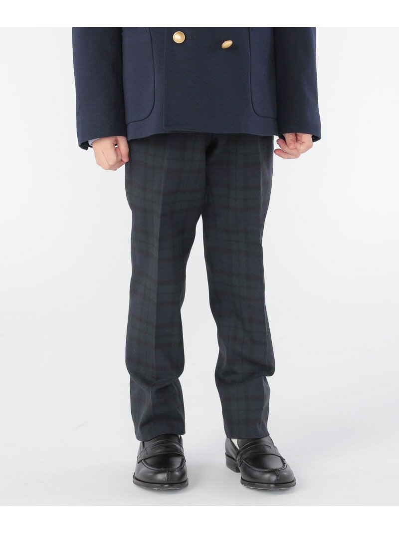 SHIPS KIDS:110~130cm /＜洗濯機可能＞ウォッシャブル ブラックウォッチ ロング パンツ SHIPS KIDS シ..