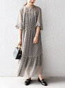 シップス 服 レディース 【SALE／60%OFF】＜手洗い可能＞SPRINTEX ティアードワンピース◇ SHIPS WOMEN シップス ワンピース・ドレス その他のワンピース・ドレス ブルー ブラウン【RBA_E】【送料無料】[Rakuten Fashion]