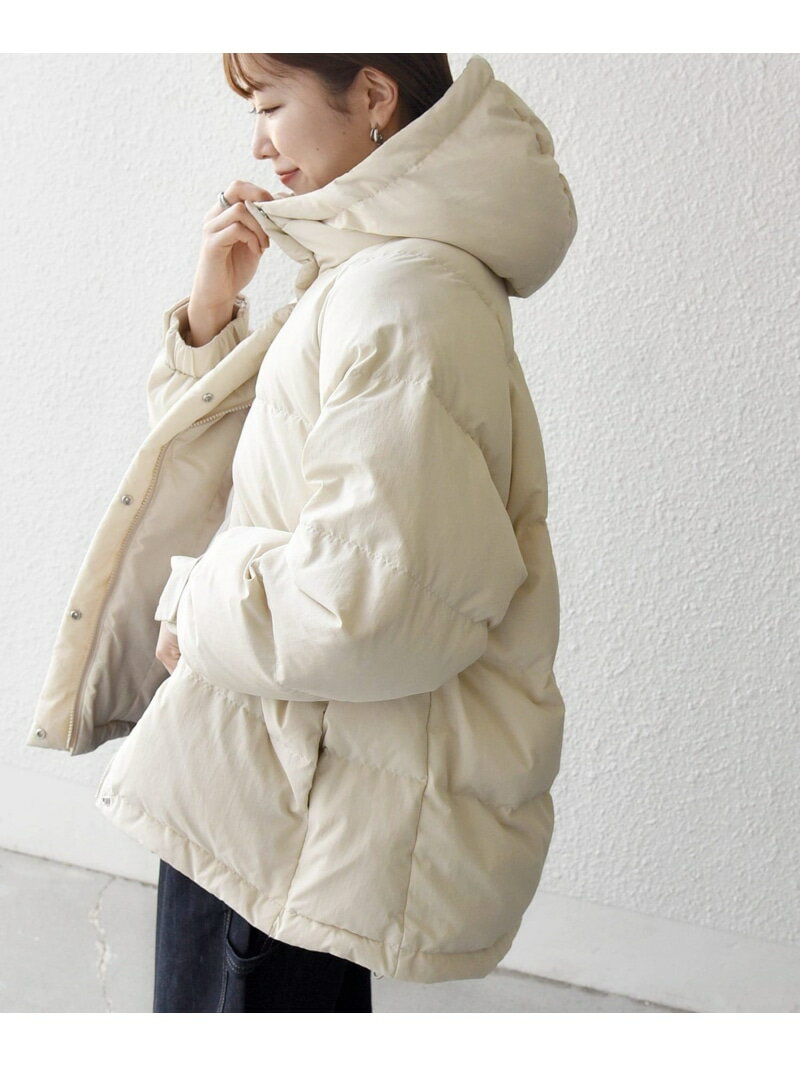 【WEB限定】SHIPS any: フーディ ショート ダウン ジャケット 2 SHIPS any シップス ジャケット・アウター ダウンジャケット・ダウンベスト ブラック イエロー ベージュ【送料無料】[Rakuten Fashion]のサムネイル