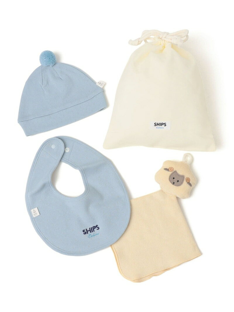 SHIPS Colors:＜洗濯機可能＞ベビー ギフト セットA(帽子・スタイ・タオル セット) SHIPS Colors シップス マタニティウェア・ベビー用品 ベビーギフト ベージュ【送料無料】[Rakuten Fashion]