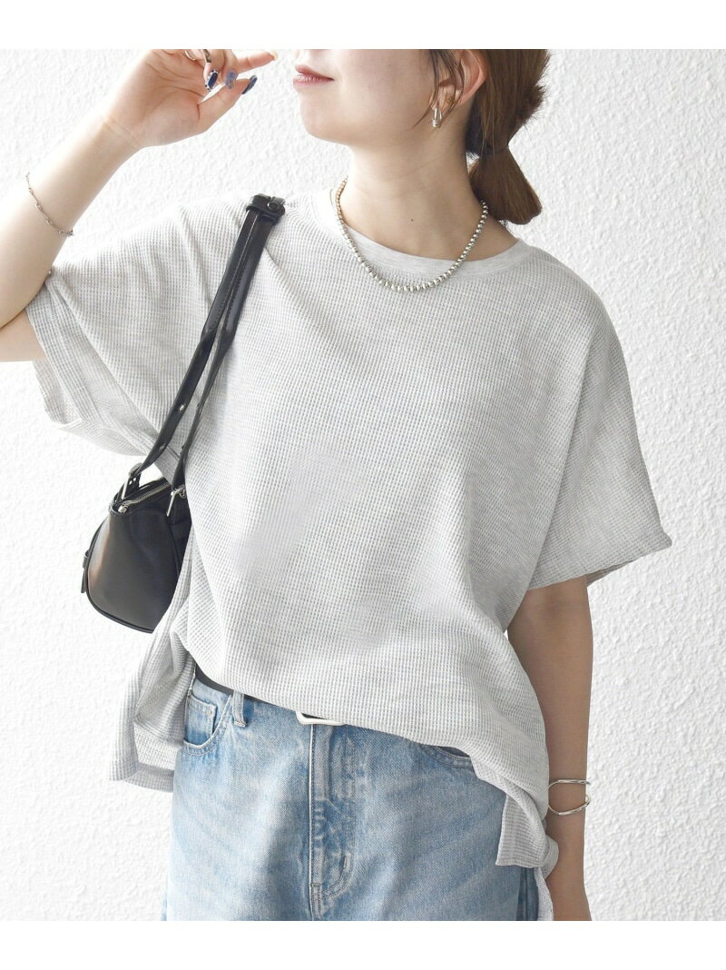 SHIPS any:＜洗濯機可能＞ワッフル ワイド TEE SHIPS any シップス トップス カッ...