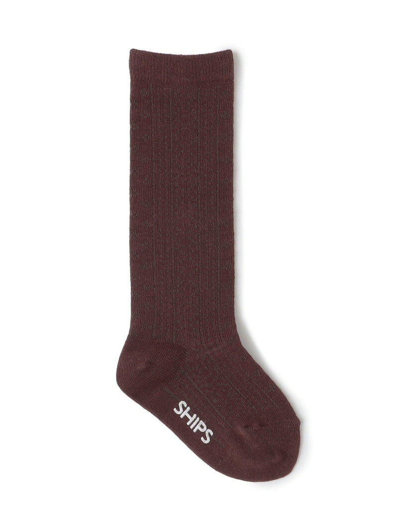 【SALE／65%OFF】SHIPS KIDS:オープンワーク ハイ ソックス SHIPS KIDS シップス 靴下・レッグウェア 靴下 レッド ホワイト【RBA_E】[Rakuten Fashion]