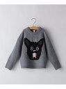 【SALE/20%OFF】MOUN TEN.:110~140cm /<手洗い可能>クロネコ ニット SHIPS KIDS シップス トップス ニット グレー【R...