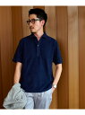 【SALE/40%OFF】SHIPS: スキッパー パイル ポロシャツ SHIPS MEN シップス トップス ポロシャツ ネイビー ブラウン ブラック ホワイ...