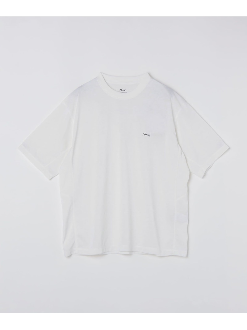 樂天商城 - NANGA: DRY MIX PIVOT SLEEVE TEE SHIPS MEN シップス トップス カットソー・Tシャツ ブラック ホワイト【送料無料】[Rakuten Fashion]