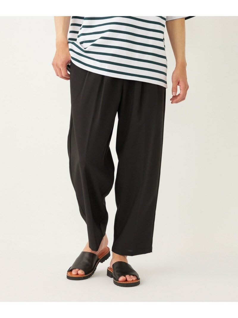Rakuten - 【SALE／50%OFF】SHIPS Colors:ポリトロ ワイド テーパード イージーパンツ(セットアップ対応可能) SHIPS Colors シップス パンツ その他のパンツ ブラック ベージュ ネイビー ブルー ブラウン【RBA_E】[Rakuten Fashion]