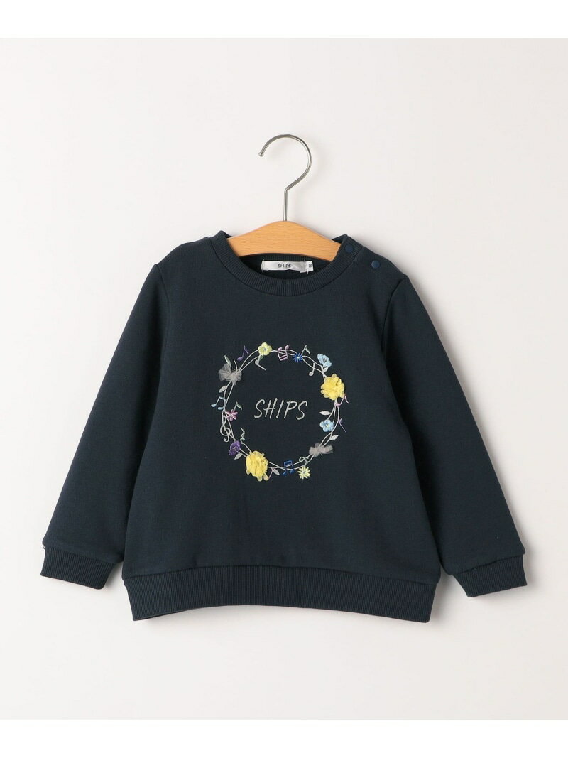 【SALE／40%OFF】SHIPS KIDS:80~90cm / ミュージック フラワー スウェット SHIPS K...