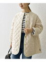 シップス コート レディース 【SHIPS any別注】Traditional Weatherwear: キルティング ミディ コート 23AW SHIPS any シップス ジャケット・アウター その他のジャケット・アウター ホワイト ブラック【送料無料】[Rakuten Fashion]