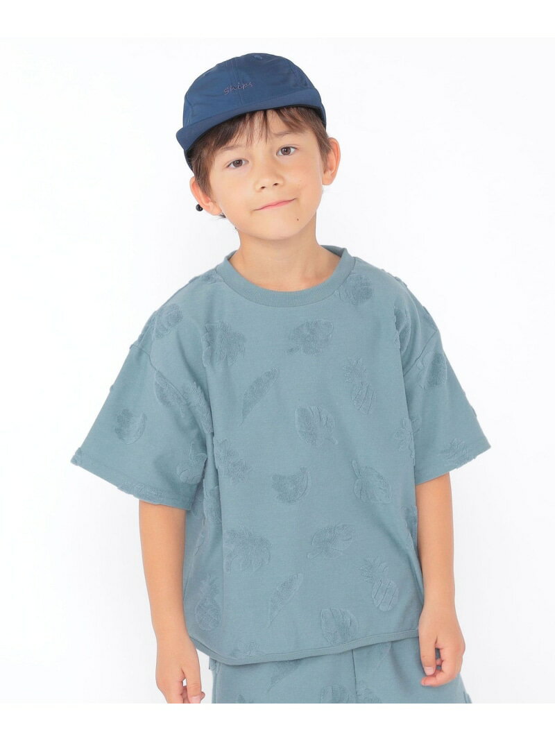 Rakuten - 【SALE／50%OFF】SHIPS KIDS:100~130cm / パイル ジャカード TEE SHIPS KIDS シップス トップス カットソー・Tシャツ ブルー ホワイト【RBA_E】[Rakuten Fashion]