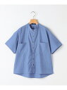 SHIPS KIDS:140~160cm /エンブロイダリー シャツ SHIPS KIDS シップス トップス シャツ・ブラウス ブルー【送料無料】[Rakut...