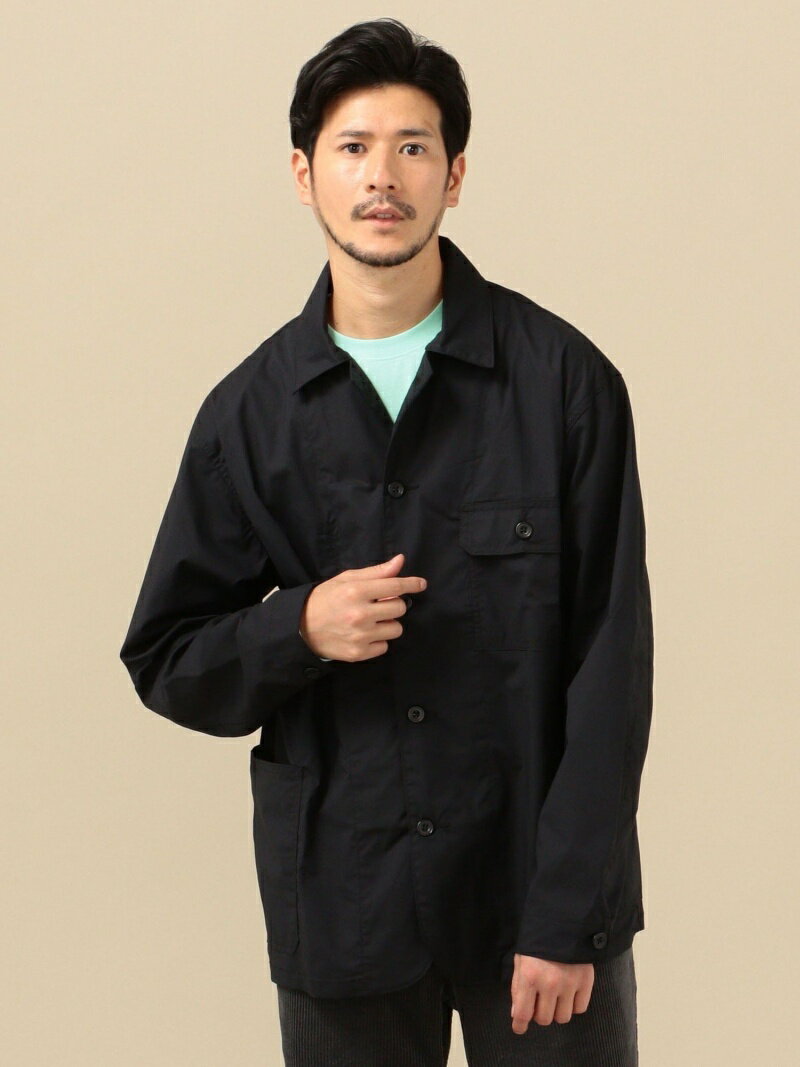 SHIPS×CORNERWEAR: アメリカ製 WEATHER CLOTH カバーオール SHIPS シップス ジャケット・アウター カバーオール・ワークジャケット ネイビー グリーン【送料無料】[Rakuten Fashion]のサムネイル