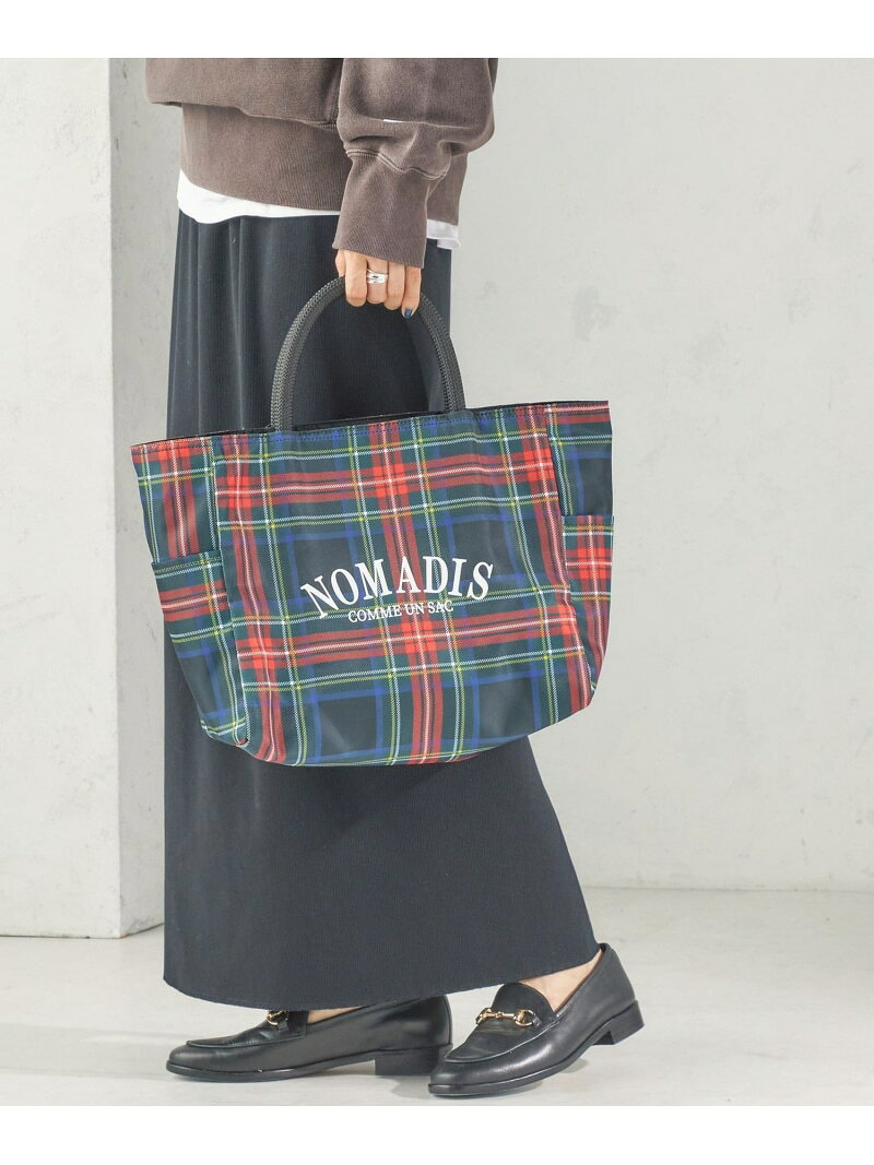 【SHIPS別注】NOMADIS: SAC2 W/16 CHECK SHIPS WOMEN シップス バッグ ハンドバッグ ブラック グリーン【送料無料】[Rakuten Fashion]