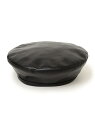 【SALE／50%OFF】perah:フェイクレザーベレー帽 SHIPS WOMEN シップス 帽子 ハンチング・ベレー帽 ブラック ベージュ【RBA_E】[Rakuten Fashion]