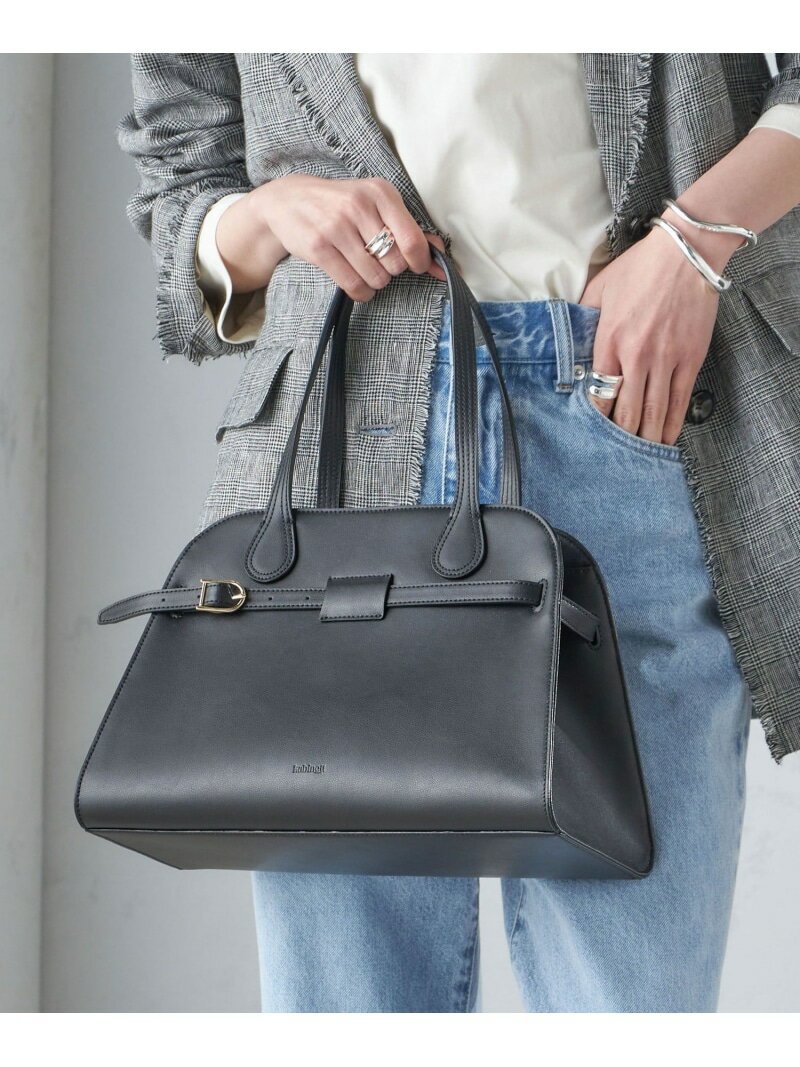 kabinett:WEEKEND BAG LEATHER ◇ SHIPS WOMEN シップス バッグ ボディバッグ・ウエストポーチ ブラック ベージュ