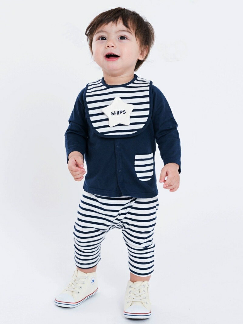 楽天SHIPS　シップスSHIPS KIDS:ロングスリーブ ギフトセット SHIPS KIDS シップス ファッション雑貨 その他のファッション雑貨 ネイビー レッド【送料無料】[Rakuten Fashion]