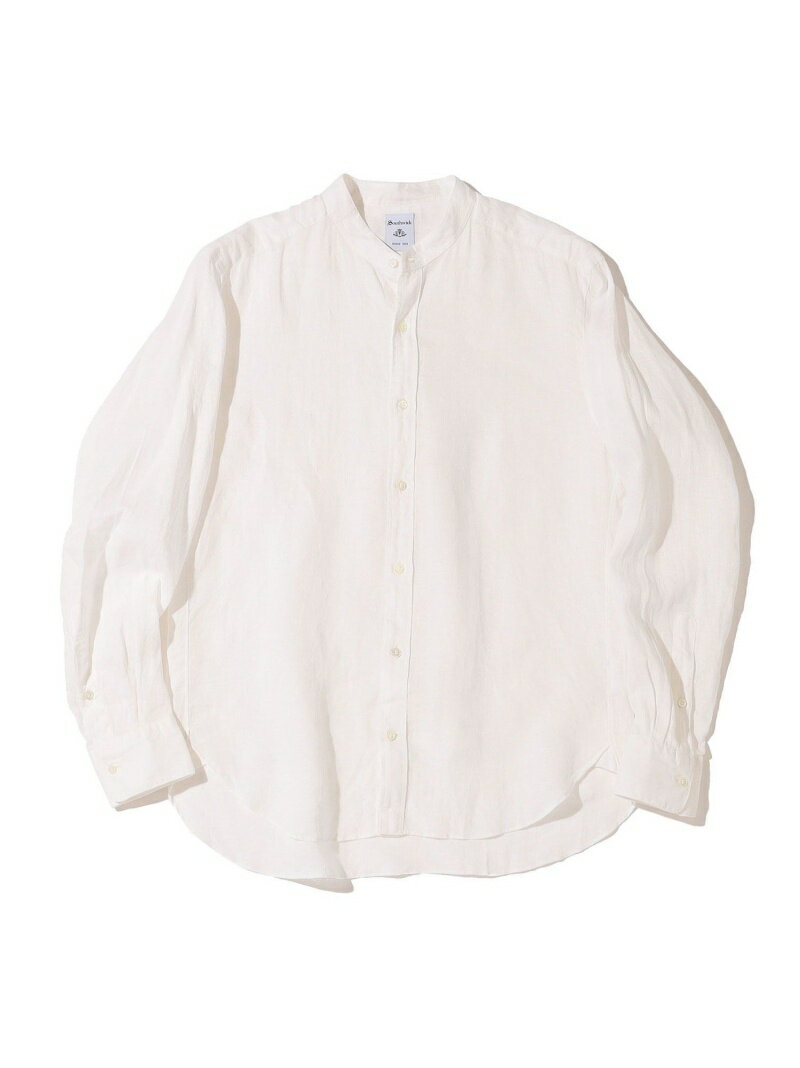 Southwick Gate Label: リネン バンドカラーシャツ SHIPS シップス トップス シャツ ブラウス ホワイト ブルー【送料無料】 Rakuten Fashion