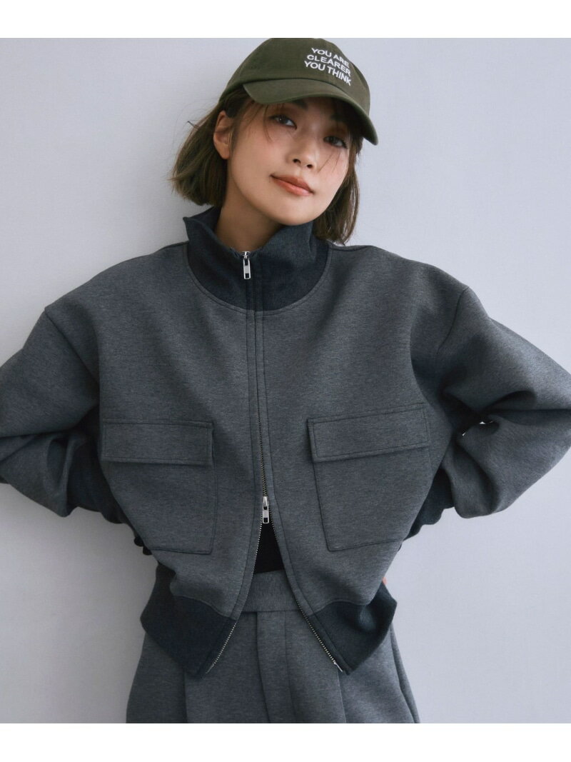 s.oyamadaコラボ:＜手洗い可能＞コットン エア ダンボール ブルゾン SHIPS WOMEN シップス ジャケット・アウター ブルゾン・ジャンパー ブラック【送料無料】[Rakuten Fashion]のサムネイル