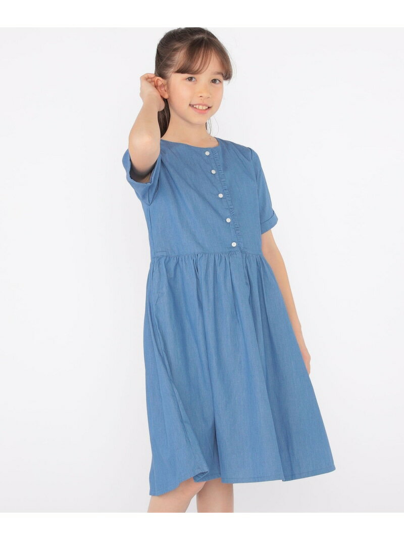 Dresses - 【SALE／40%OFF】SHIPS KIDS:140~150cm / ダンガリー 半袖 ワンピース SHIPS KIDS シップス ワンピース・ドレス ワンピース ブルー【RBA_E】【送料無料】[Rakuten Fashion]