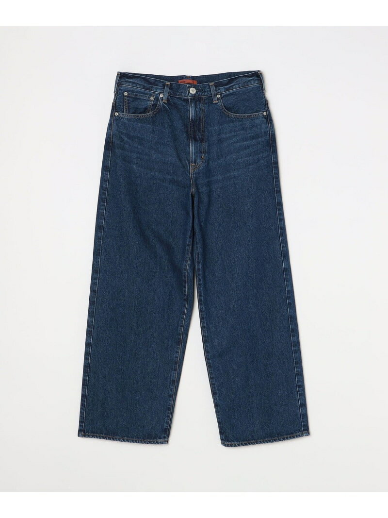 Rakuten - 【SALE／40%OFF】NEEDBY: ユニセックス スーパーワイド デニム 5ポケット パンツ SHIPS any シップス パンツ その他のパンツ ネイビー ブルー【RBA_E】【送料無料】[Rakuten Fashion]