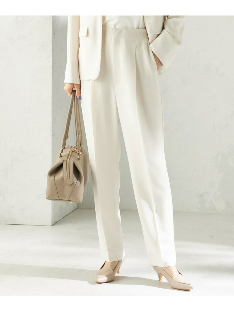《予約》＜接触冷感 / UVカット＞Refinel テーパード パンツ(セレモニー対応可) SHIPS WOMEN シップス パンツ その他のパンツ ネイビー ホワイト ベージュ【先行予約】*【送料無料】[Rakuten Fashion]