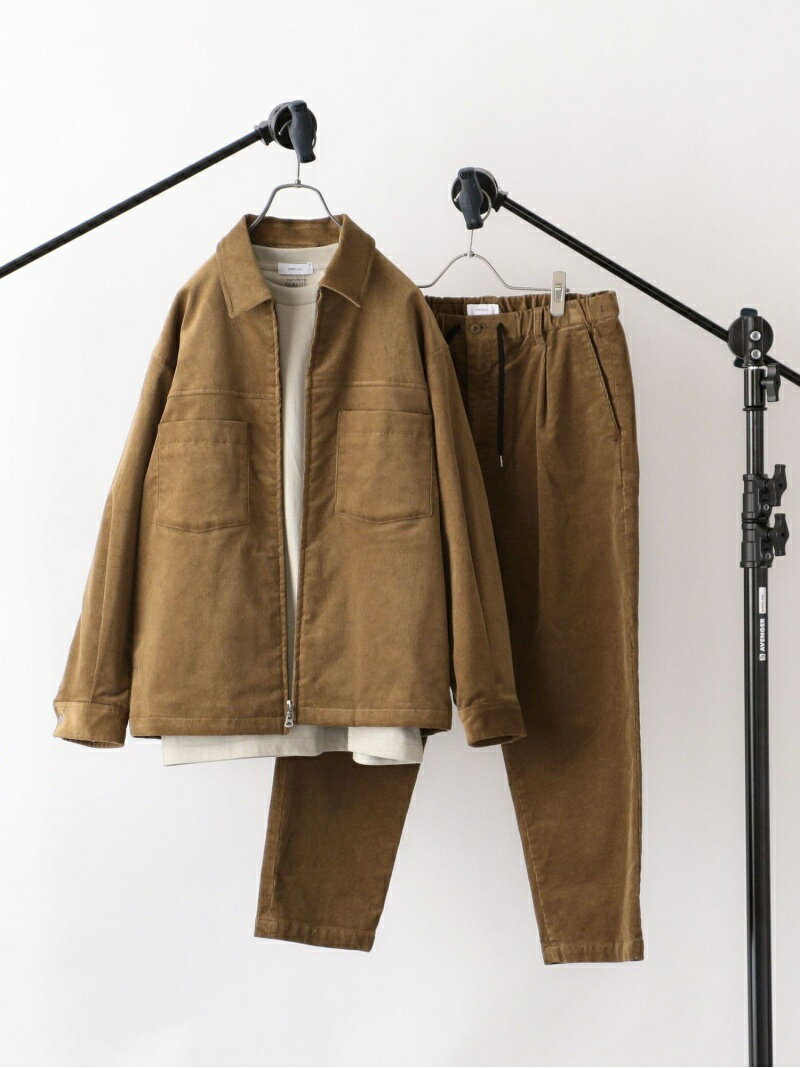 【SALE／50%OFF】【MEN'S NON-NO 12月号 p.34掲載】SHIPS any: コーデュロイ ジップ アップ ブルゾン セットアップ対応アイテム◇ SHIPS any シップス コート/ジャケット ブルゾン ブラウン ネイビー【RBA_E】【送料無料】[Rakuten Fashion]