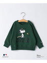 SHIPS KIDS:85~95cm / スヌーピー*MLB スウェット SHIPS KIDS シップス トップス スウェット・トレーナー グリーン ホワイト ...
