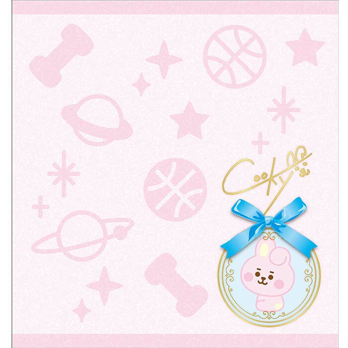 ★ゆうパケット★BT21 ハンドタオル(ジャガードタイプ) COOKY【1個入】キャラクター 景品 イベント BT21 エンスカイ ハンドタオル 領収書