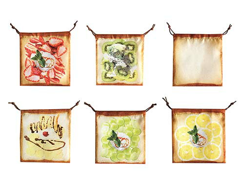リアルフルーツトースト巾着袋【24個入り】グッズ　景品　イベント　バラエティ雑...