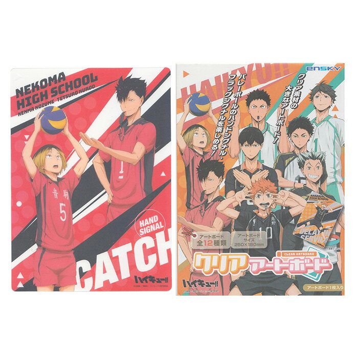 ハイキュー 　クリアアートボード【24個入り】キャラクター　グッズ　景品　下敷き　イベント　　エンスカイ　領収書