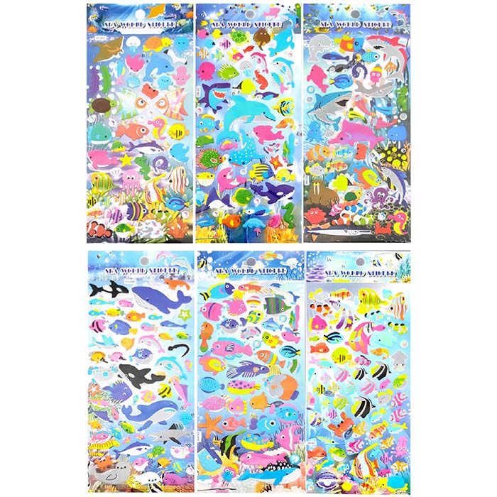 樂天商城 - 水族館のおともだちシール【25個入り】キャラクター　アニメ　おもちゃ　イベント　景品　さかな　海の生き物