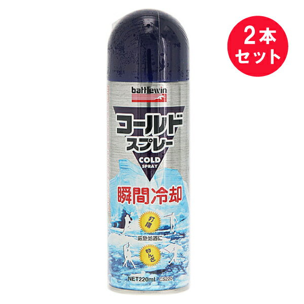 『2本セット』バトルウィン コールドスプレー CS220 battlewin COLD SPRAY 220mL ニチバン スポーツ用冷却スプレー