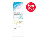 ●商品名Lighteeライティーハミガキ ホワイトシトラスミント ●内容量100g　×5セット●商品区分医薬部外品●商品説明歯が明るく白いと顔の印象明るく見える。*ライオン調べ、20-50代女性440人のうち80%の人が「歯の色が明るい方が顔の印象が明るく見える」と回答光を反射する明るく白い歯に・歯面にできるミクロなキズの汚れまで徹底除去・エナメル質の修復促進ムシ歯予防・爽やかでみずみずしいホワイトシトラスミント香味〜これまでの歯の表面〜歯が白く明るく感じにくいのは、歯面にできるミクロなキズの汚れまで落としきれていないからです。《Lighteeなら》「光を反射する」明るくなめらかな白い歯に※※歯本来の白さに《Lighteeの特長》1. ミクロクレンジング処方で明るく白い歯に歯面にできるミクロなキズに残った汚れまでハミガキ剤が浸透。浮かせて落としやすくする。約3ミクロンの微粒子パウダー（アルミナ*1）が入り込みブラッシングで汚れを徹底除去。歯の表面だけでなくミクロなキズの汚れまで除去して、なめらかで明るく白い歯に。2. エナメル質の修復*を促進フッ化ナトリウム（フッ素）がエナメル質の修復*を促進し、ムシ歯を予防。*再石灰化、*1酸化Al●効能・効果・歯を白くする、たばこのヤニ除去、ムシ歯予防、口臭予防、口中浄化、口中爽快●ご注意発疹などの異常が現れたときは使用を中止し、商品を持参し、医師に相談する。●成分湿潤剤：ソルビット液・PG清掃剤：無水ケイ酸A薬用成分：PEG-8、フッ化ナトリウム（フッ素）、ラウロイルサルコシンNa発泡剤：ラウリル硫酸Na、POE硬化ヒマシ油光沢剤：酸化Al*1粘結剤：キサンタンガム粘度調整剤：無水ケイ酸、ポリアクリル酸Na香味剤：香料（ホワイトシトラスミントタイプ）、サッカリンNa清掃助剤：無水ピロリン酸Na安定剤：酸化Ti清涼剤：メントール洗浄剤：炭酸水素NapH調整剤：水酸化ナトリウム液保存剤：パラベン●販売名ライオンデンタルペーストLa●生産国MADE IN JAPAN　日本製●メーカーライオン株式会社住所：東京都墨田区本所1-3-7【広告文責】白石薬品株式会社TEL:072-622-8820※リニューアルに伴い、パッケージ・内容等予告なく変更する場合がございます。予めご了承ください。