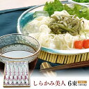 なべや製麺 しらかみ美人140g×6束（化粧箱入り）［常温／うどん］ 送料無料　ご当地　乾麺 贈答 ギフト 秋田 ［あきた白神ツーリズム］