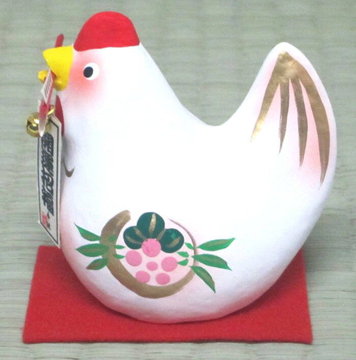 Rakuten - 日本製　縁起物会津張り子　招福干支　酉・鳥招福破魔矢　酉
